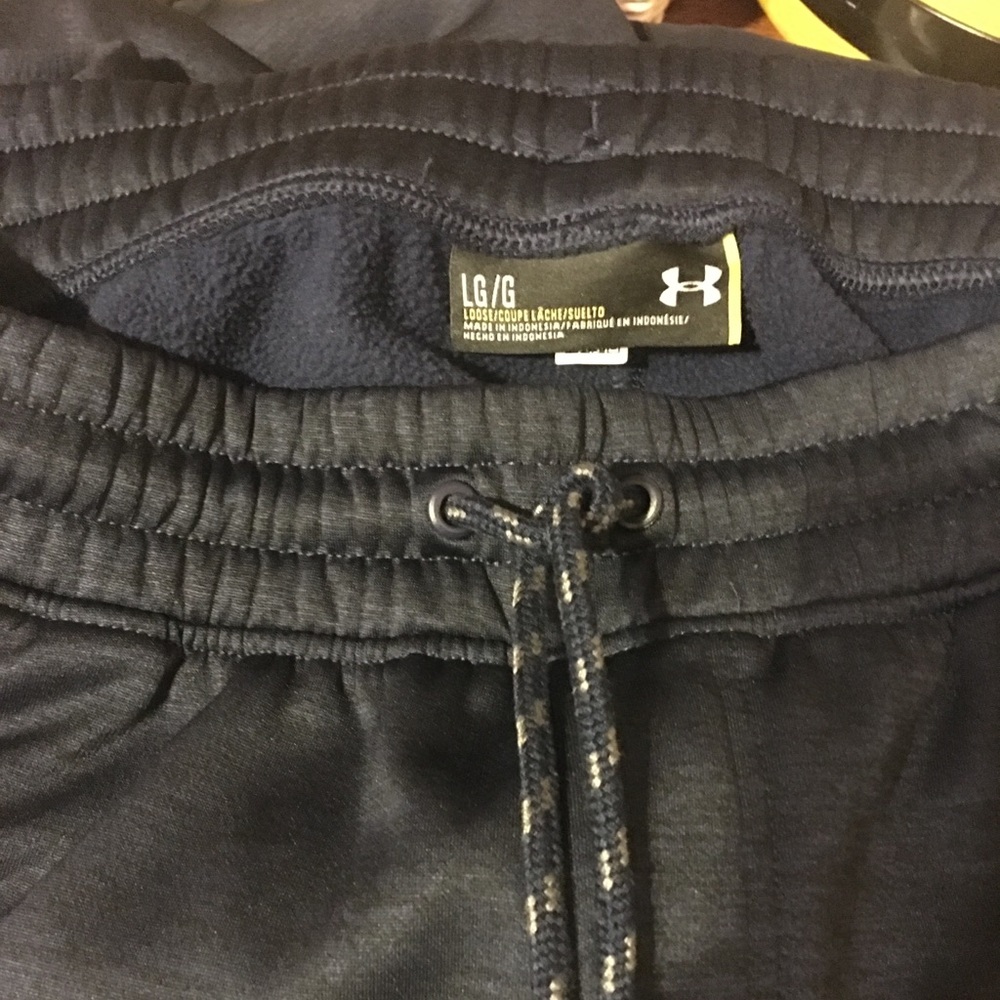 Blue pants under armor